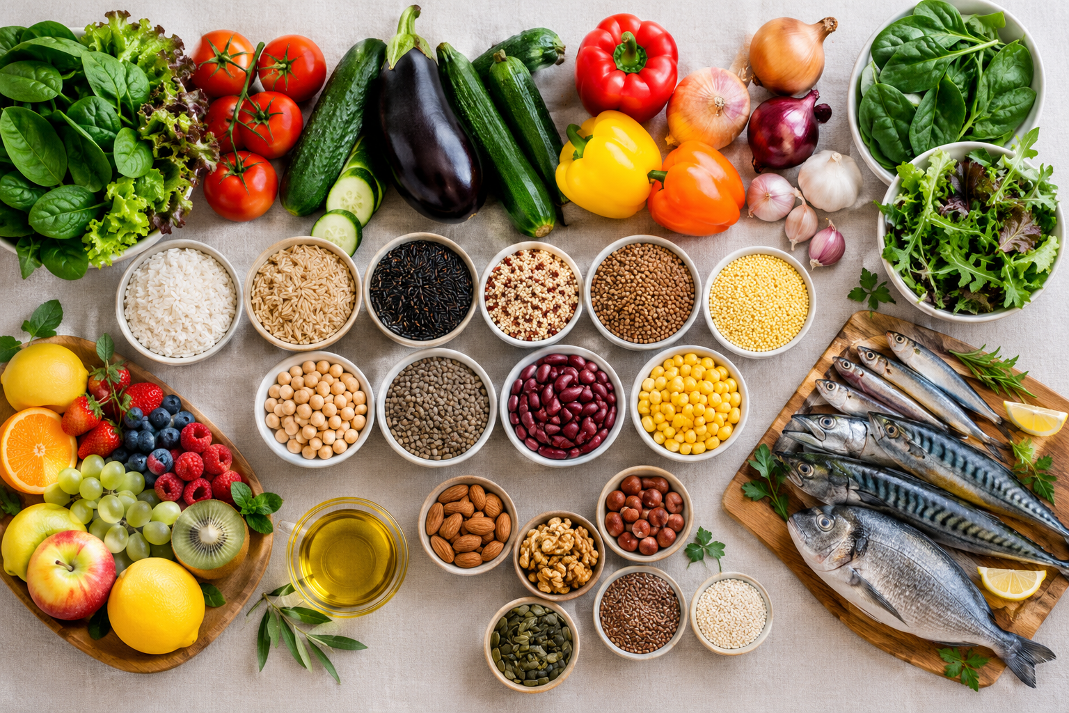 Régime méditerranéen sans gluten