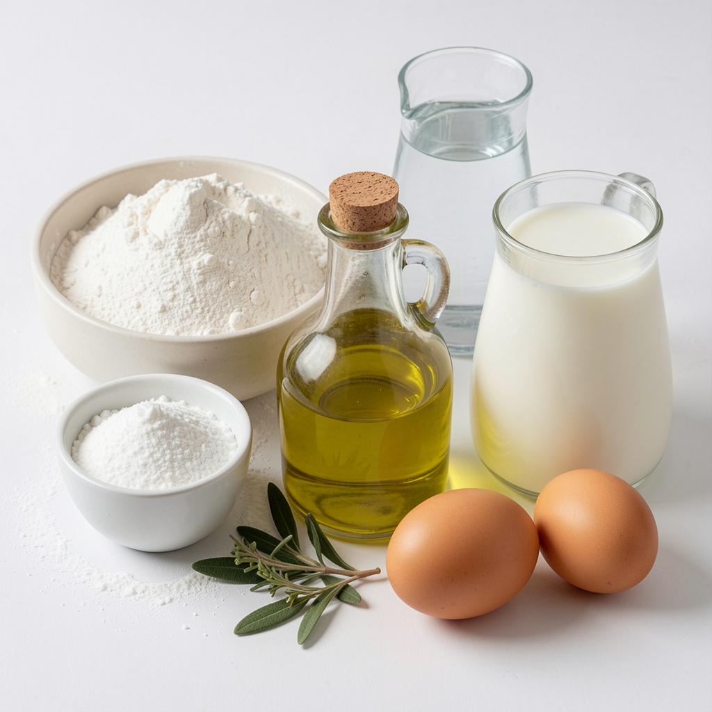 Ingrédients pour pain maison