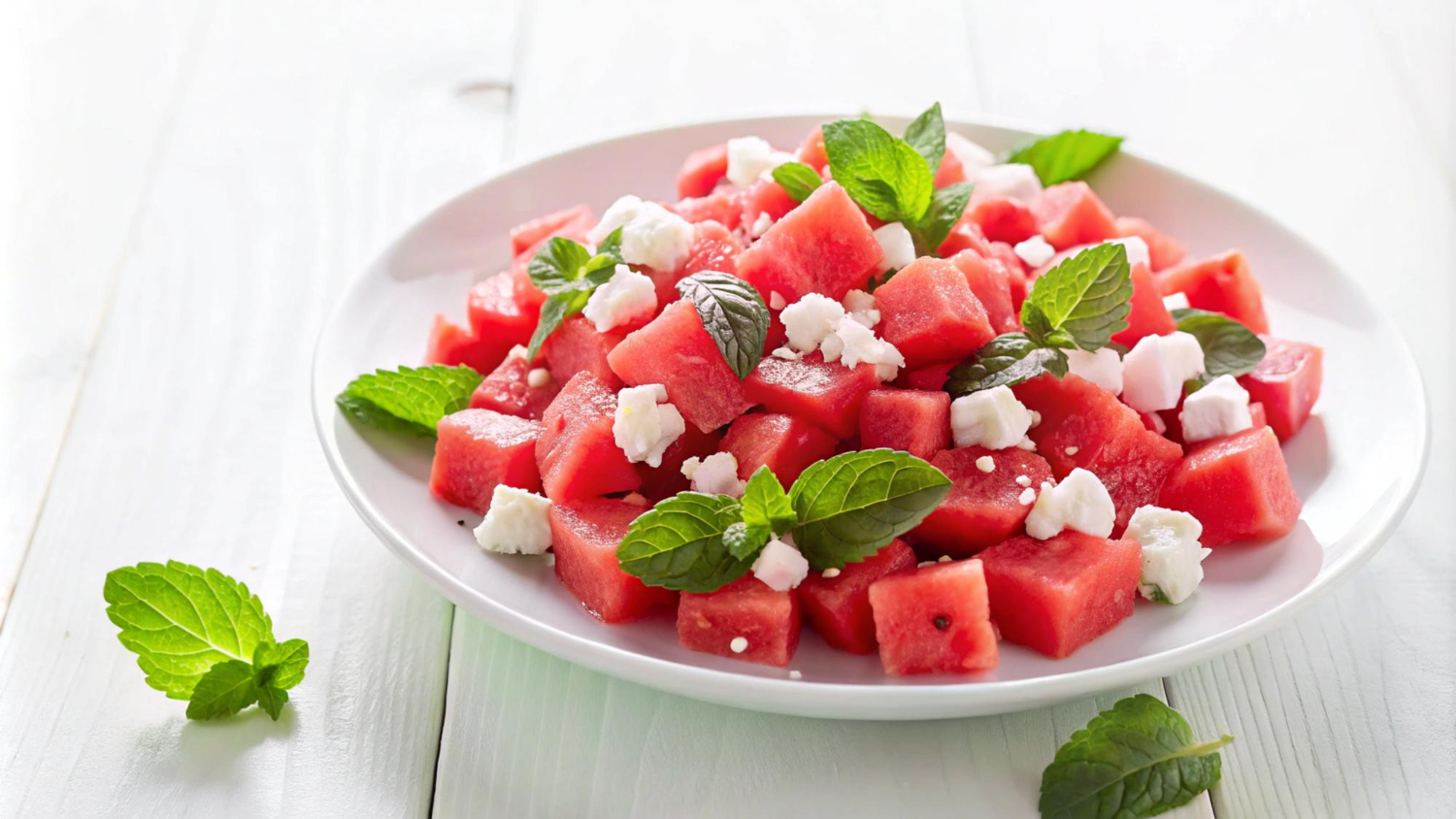 Salade de pastèque (matinée d'été)